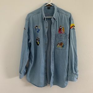 90s homemade Disney prince and princess buttondown